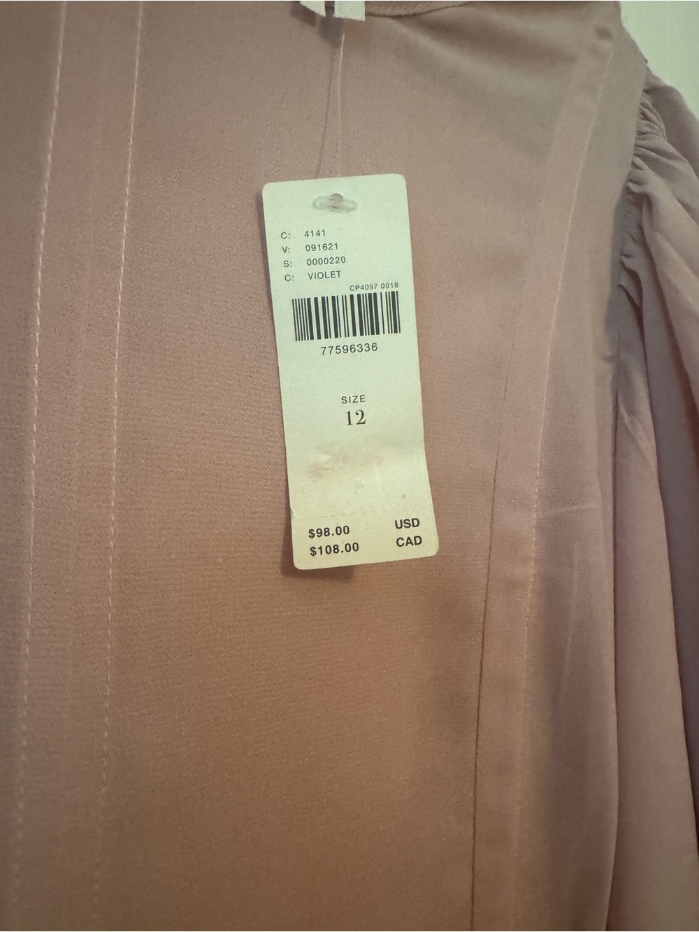 By Anthropologie Modern Sheer Midi Dress in blush pink NWT 12 feminine coquette - Picture 5 of 10